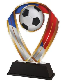 Akrylátová trofej ACRC001M16 | Fotbal Výška cm: 16, Barva: zlato