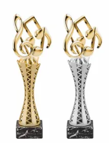 Trofej HLAC03M24 | Hudba Výška cm: 27,5, Barva: stříbro
