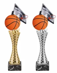Trofej HLAC03M25 | Basketball Výška cm: 27,5, Barva: stříbro