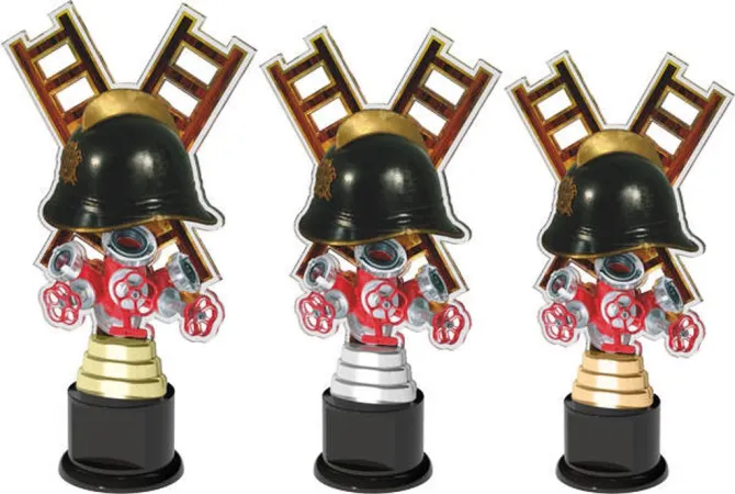 Akrylátová trofej ACTCH05 | Hasiči Výška cm: 28, Barva: bronz