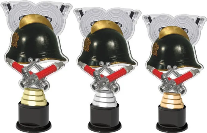 Akrylátová trofej ACTCH07 | Hasiči Výška cm: 28, Barva: zlato