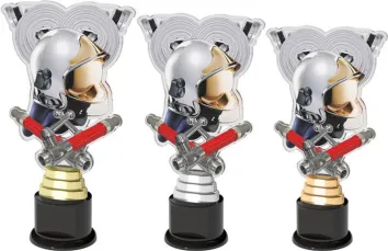 Akrylátová trofej ACTCH08 | Hasiči Výška cm: 32, Barva: bronz