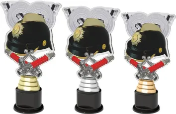 Akrylátová trofej ACTCH09 | Hasiči Výška cm: 30, Barva: zlato