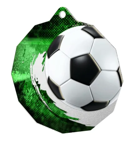 Kovová medaile MDM03M01 | Fotbal Stuha: ST15, MD průměr: 5, Barva: bronz