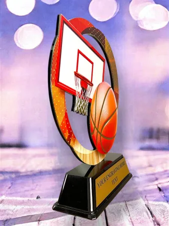 Kovová trofej SAM02M02 | Basketball Výška cm: 17, Barva: bronz