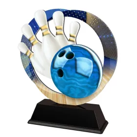 Kovová trofej SAM02M09 | Bowling Výška cm: 13, Barva: stříbro