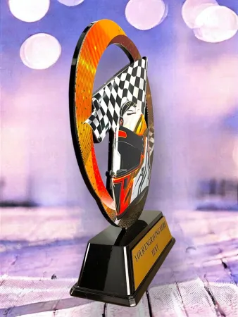 Kovová trofej SAM02M11 | Motorsport Výška cm: 17, Barva: stříbro