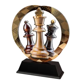 Kovová trofej SAM02M12 | Šachy Výška cm: 15