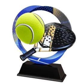 Kovová trofej SAM02M15 | Padel Výška cm: 17, Barva: stříbro
