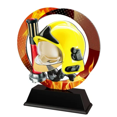 Kovová trofej SAM02M17 | Hasiči Výška cm: 13, Barva: stříbro