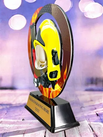 Kovová trofej SAM02M17 | Hasiči Výška cm: 13, Barva: stříbro