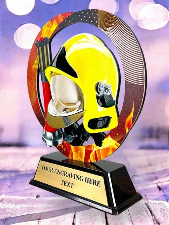 Kovová trofej SAM02M17 | Hasiči Výška cm: 13, Barva: stříbro