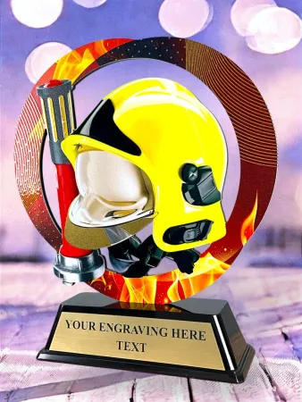 Kovová trofej SAM02M17 | Hasiči Výška cm: 13, Barva: stříbro
