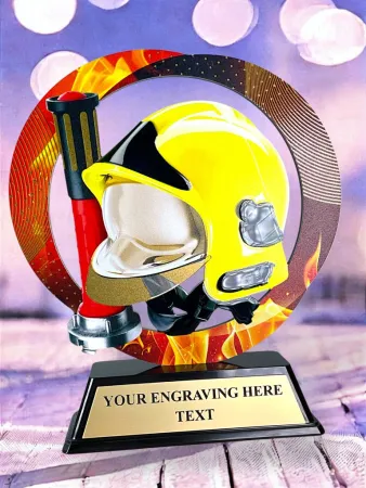 Kovová trofej SAM02M17 | Hasiči Výška cm: 13, Barva: stříbro