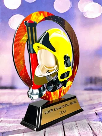 Kovová trofej SAM02M17 | Hasiči Výška cm: 13, Barva: stříbro