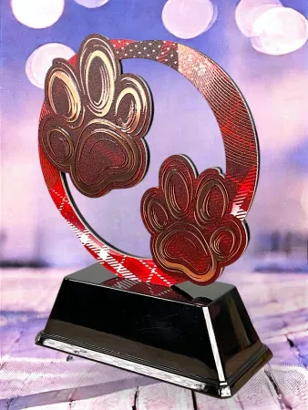 Kovová trofej SAM02M20 | Kynologie Výška cm: 15, Barva: bronz