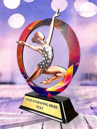 Kovová trofej SAM02M21 | Gymnastika Výška cm: 13, Barva: stříbro