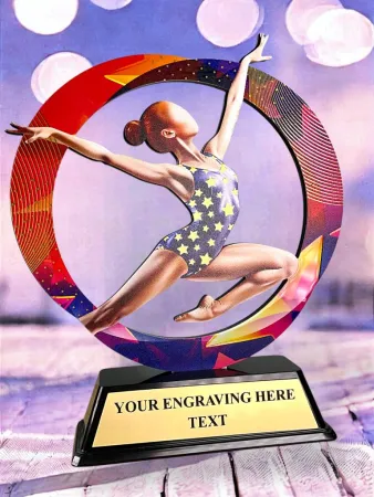 Kovová trofej SAM02M21 | Gymnastika Výška cm: 13, Barva: stříbro