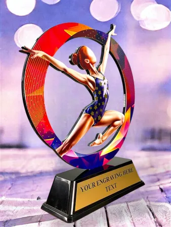 Kovová trofej SAM02M21 | Gymnastika Výška cm: 13, Barva: stříbro