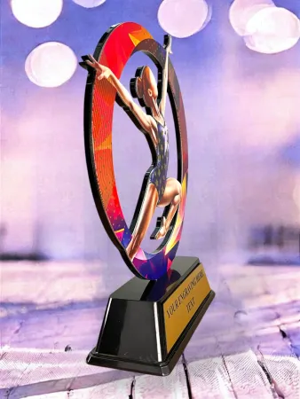 Kovová trofej SAM02M21 | Gymnastika Výška cm: 13, Barva: stříbro