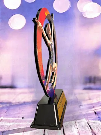 Kovová trofej SAM02M21 | Gymnastika Výška cm: 13, Barva: stříbro