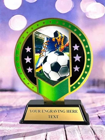 Kovová trofej SAM03M02 | Fotbal Výška cm: 17, Barva: bronz