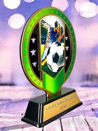 Kovová trofej SAM03M02 | Fotbal Výška cm: 17, Barva: bronz