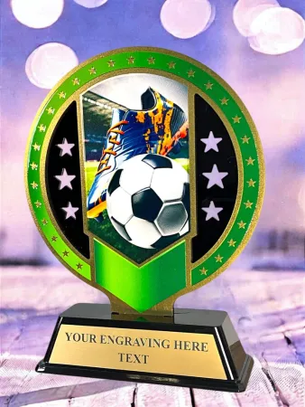 Kovová trofej SAM03M02 | Fotbal Výška cm: 17, Barva: bronz