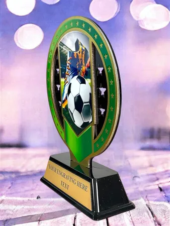 Kovová trofej SAM03M02 | Fotbal Výška cm: 17, Barva: bronz