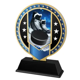 Kovová trofej SAM03M03 | Hokej Výška cm: 15, Barva: stříbro