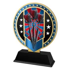 Kovová trofej SAM03M05 | Šipky Výška cm: 17, Barva: bronz