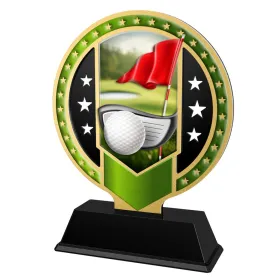 Kovová trofej SAM03M06 | Golf Výška cm: 17, Barva: stříbro