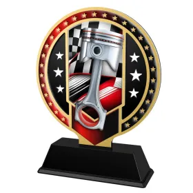 Kovová trofej SAM03M08 | Motorsport Výška cm: 13, Barva: stříbro