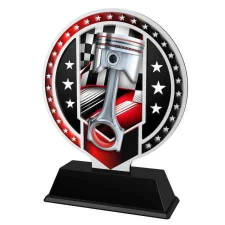 Kovová trofej SAM03M08 | Motorsport Výška cm: 17, Barva: zlato