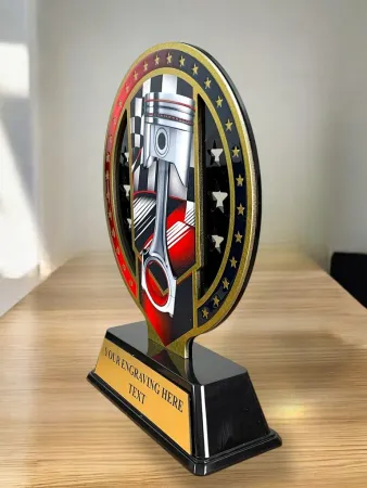 Kovová trofej SAM03M08 | Motorsport Výška cm: 17, Barva: zlato