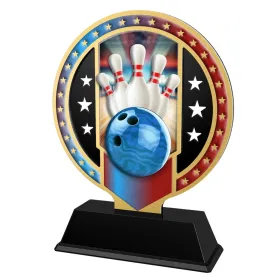 Kovová trofej SAM03M09 | Bowling Výška cm: 15, Barva: stříbro