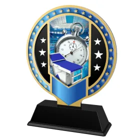 Kovová trofej SAM03M13 | Plavání Výška cm: 13, Barva: bronz