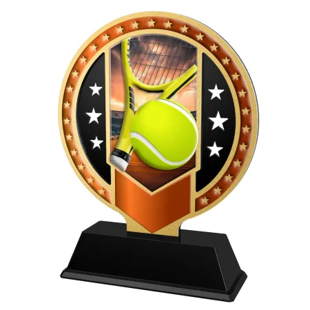 Kovová trofej SAM03M20 | Tenis Výška cm: 13, Barva: bronz
