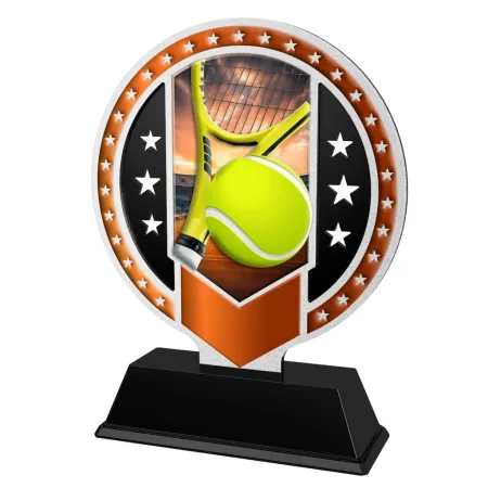 Kovová trofej SAM03M20 | Tenis Výška cm: 13, Barva: bronz