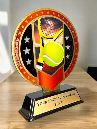 Kovová trofej SAM03M20 | Tenis Výška cm: 13, Barva: bronz