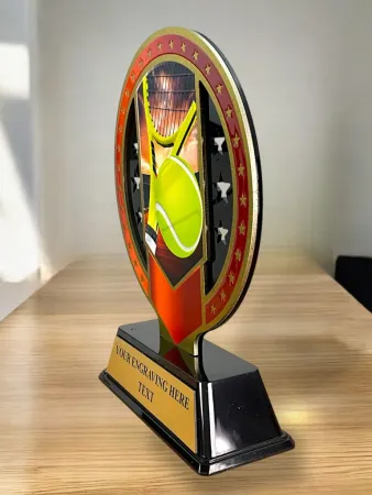 Kovová trofej SAM03M20 | Tenis Výška cm: 13, Barva: bronz