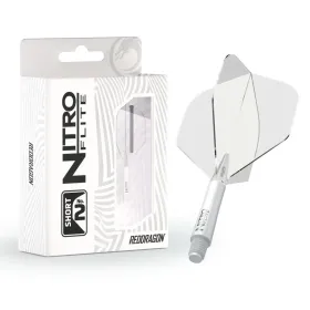 Red Dragon Letky Nitro Flite - No2 - white & clear - short