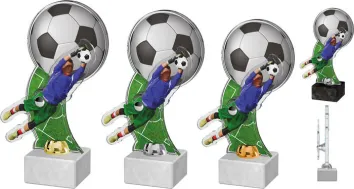 Akrylátová trofej ACTF0004M4 | Fotbal Výška cm: 28, Barva: bronz, Podstavec: bílý