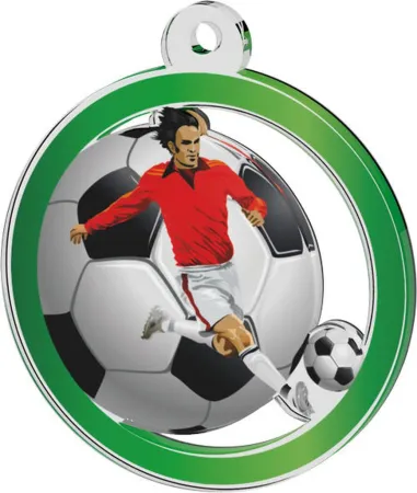 Akrylátová medaile MDAF0010M2 | Fotbal Stuha: ST5, MD průměr: 6
