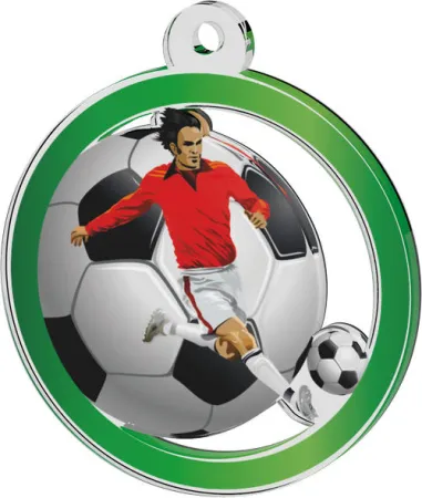 Akrylátová medaile MDAF0010M2 | Fotbal Stuha: ST5, MD průměr: 6