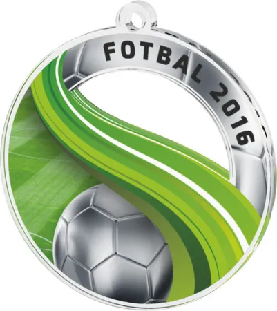 Akrylátová medaile MDAF0010M14 | Fotbal Stuha: ST6, MD průměr: 7