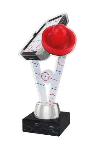 Akrylátová trofej ACUTMINIM83 | Stolní hokej Výška cm: 15, Barva: zlato, Podstavec: černý