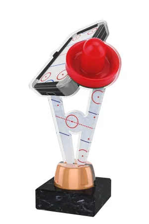 Akrylátová trofej ACUTMINIM83 | Stolní hokej Výška cm: 15, Barva: zlato, Podstavec: černý