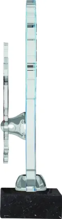 Akrylátová trofej ACTD108 | Baseball Výška cm: 28, Barva: stříbro, Podstavec: bílý