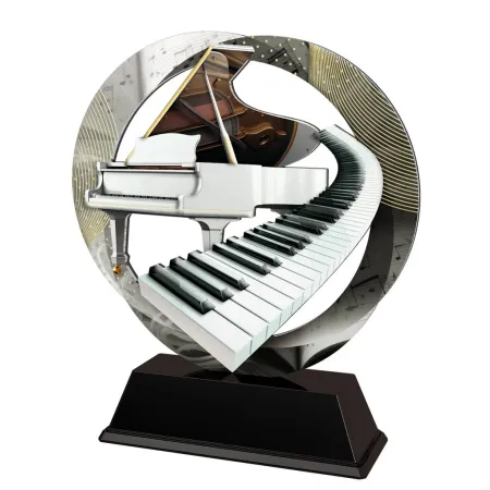 Kovová trofej SAM02M29 | Hudba Výška cm: 13, Barva: plnobarevná